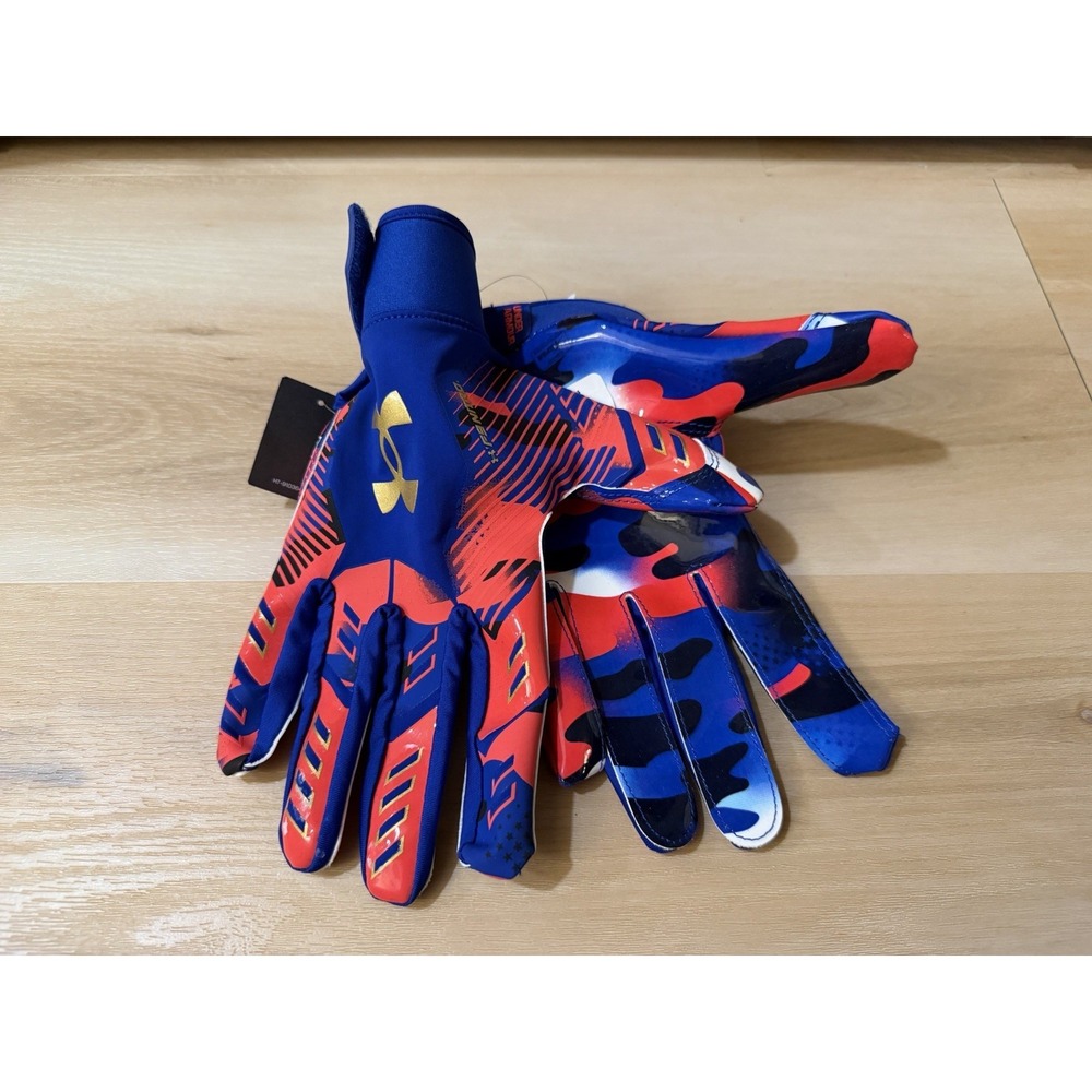 Under Armour F9 Nitro Glue Grip Limited Edition Men's XL Football Gloves Red